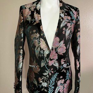 ASOS 38R floral embroidered blazer